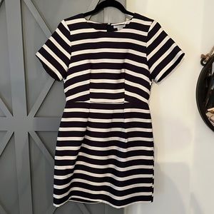 Never worn! H&M striped satin dress